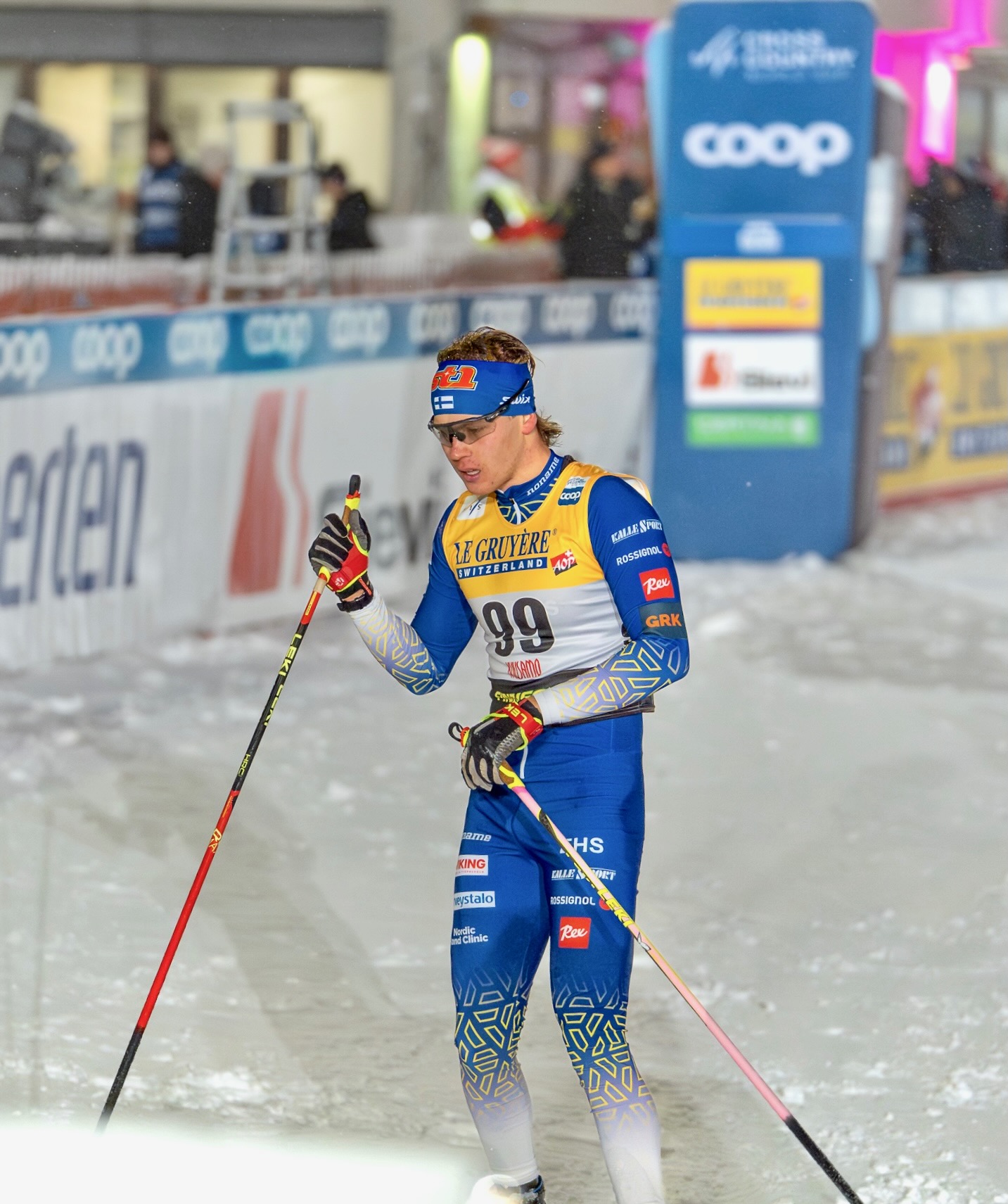Leevi Tarjanne maailmancup-debyytissään Rukalla